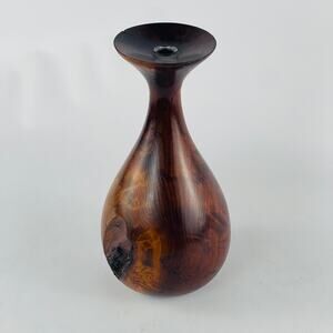 Bud Vase California Redwood Burled 8 3/8”